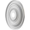 Ekena Millwork Cole PVC Medallion (Canopies up to 6"), 22"OD x 3 1/2"ID x 1"P, Metallic Weathered Steel CMP22CODST - alternate 3